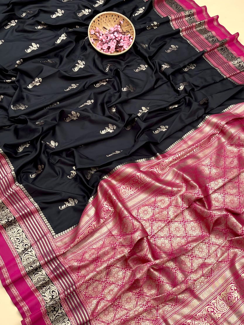 Product Image - Premium Soft Kanchipuram Saree | Georgette Fabric | Designer Wedding Saree