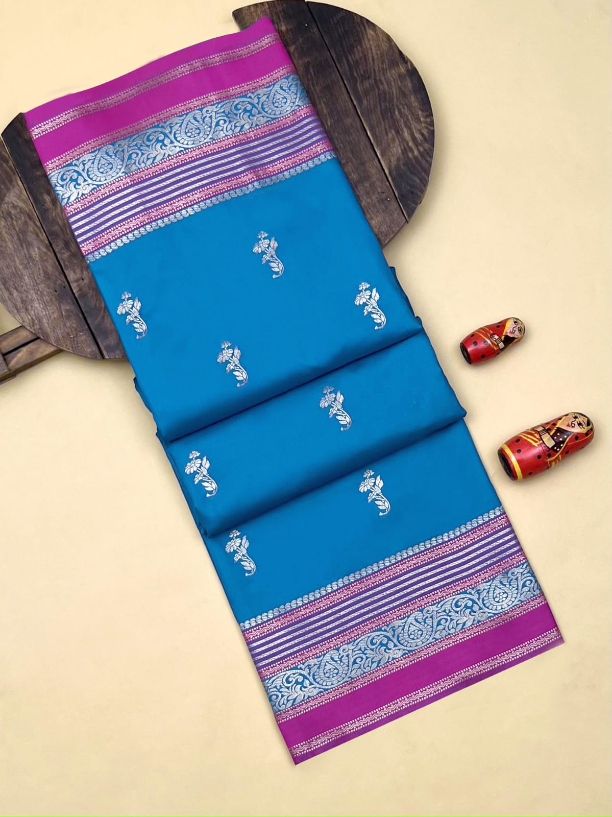 Product Image - Premium Soft Kanchipuram Saree | Georgette Fabric | Designer Wedding Saree