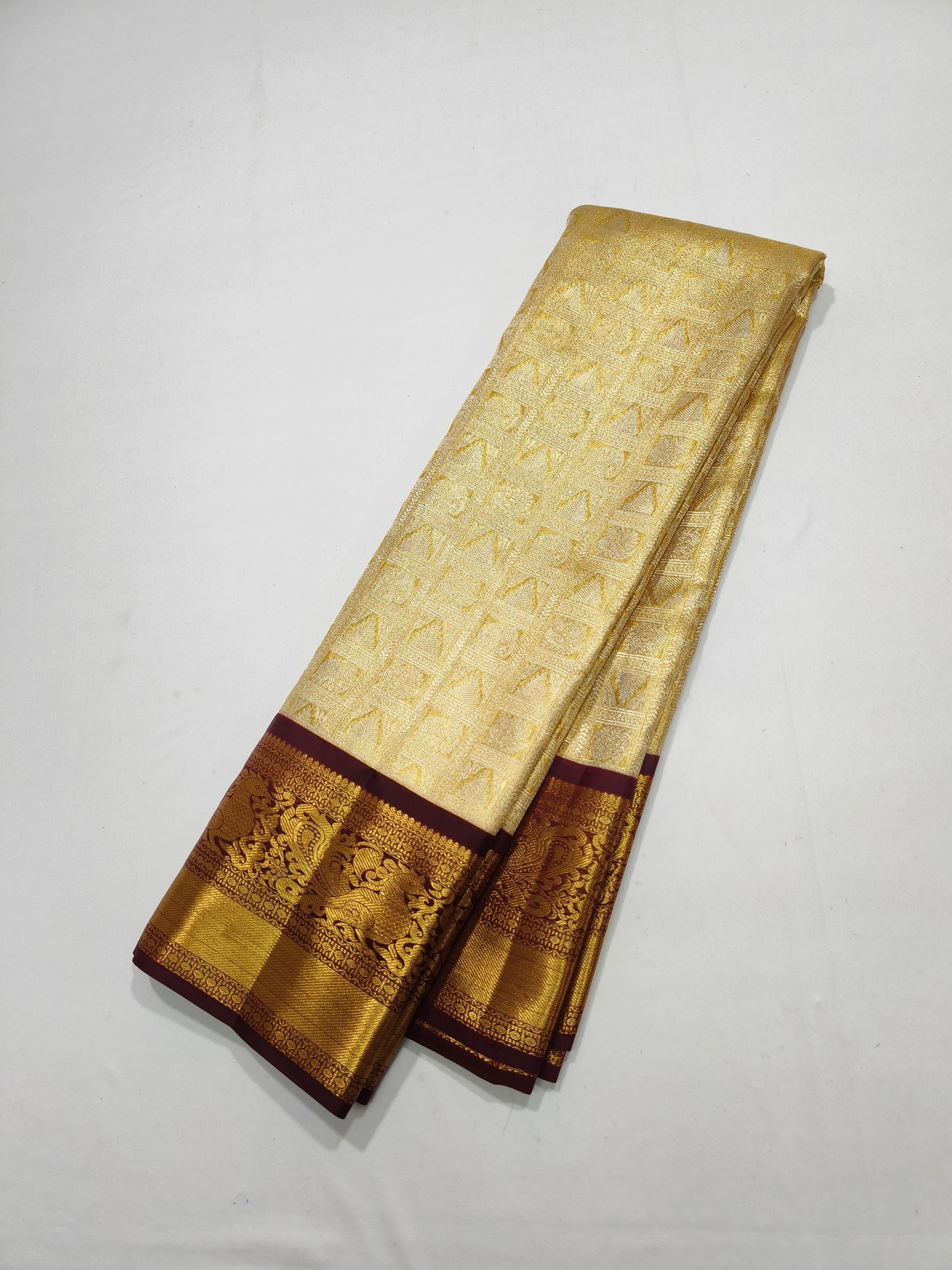 Product Image - Exquisite Pure Tissue Kanjeevaram Saree | Silk Mark Certified