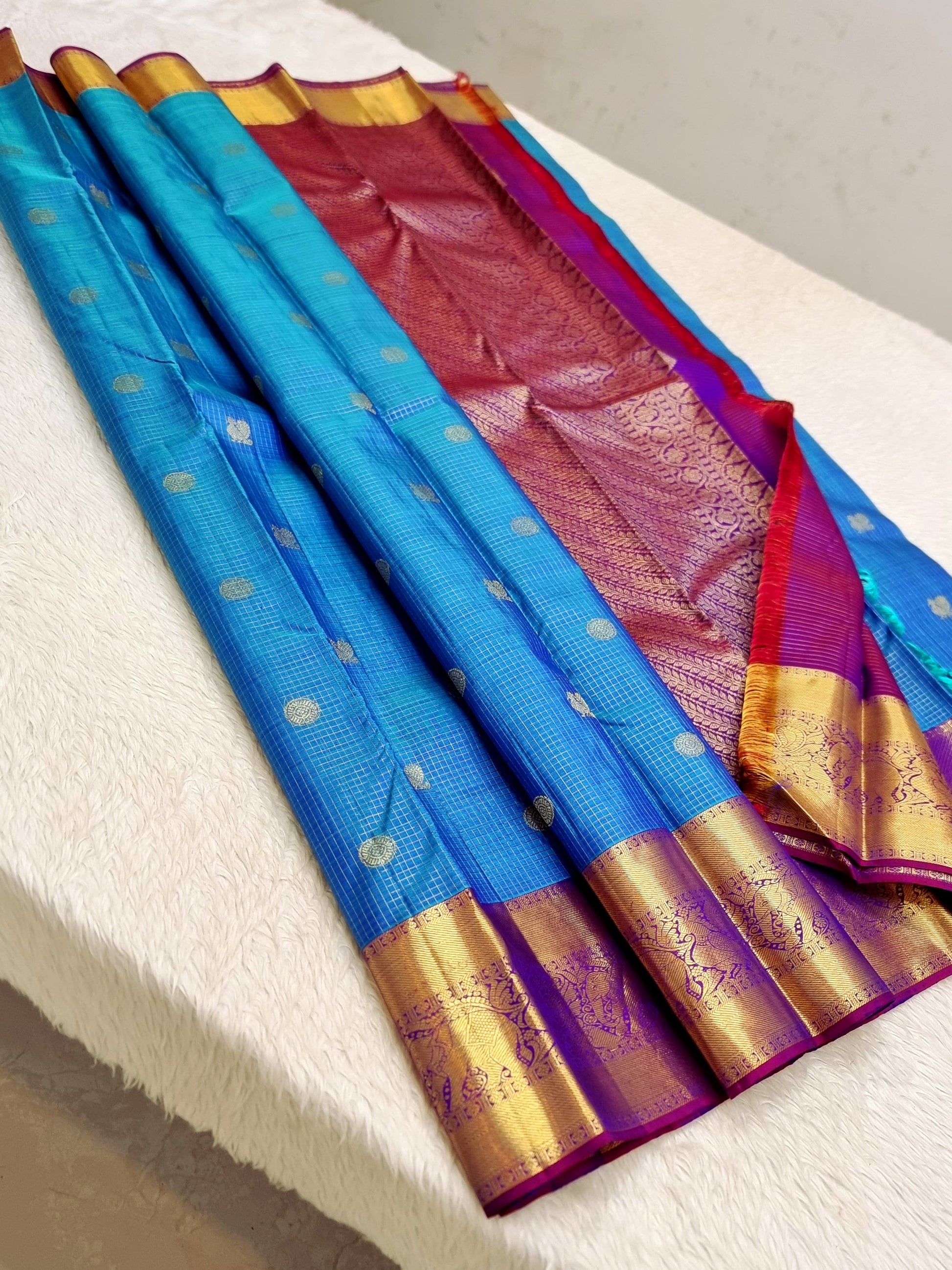 Product Image - Designer Kanchipuram Vairaoosi Silk Saree – Pure Handwoven Elegance