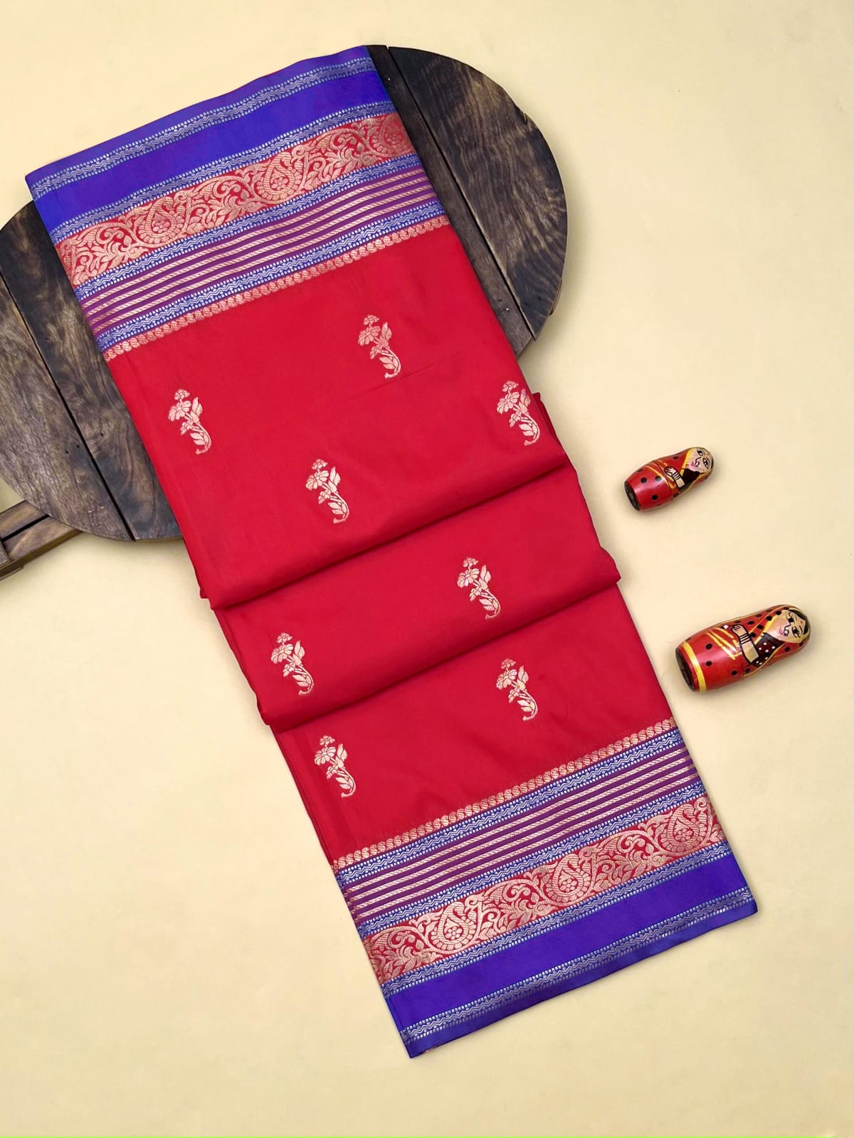 Product Image - Premium Soft Kanchipuram Saree | Georgette Fabric | Designer Wedding Saree