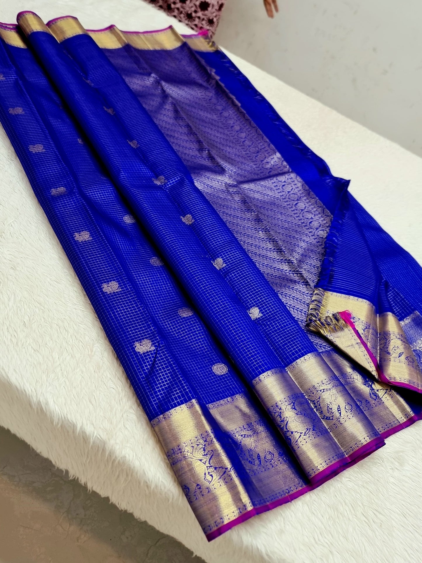 Product Image - Designer Kanchipuram Vairaoosi Silk Saree – Pure Handwoven Elegance