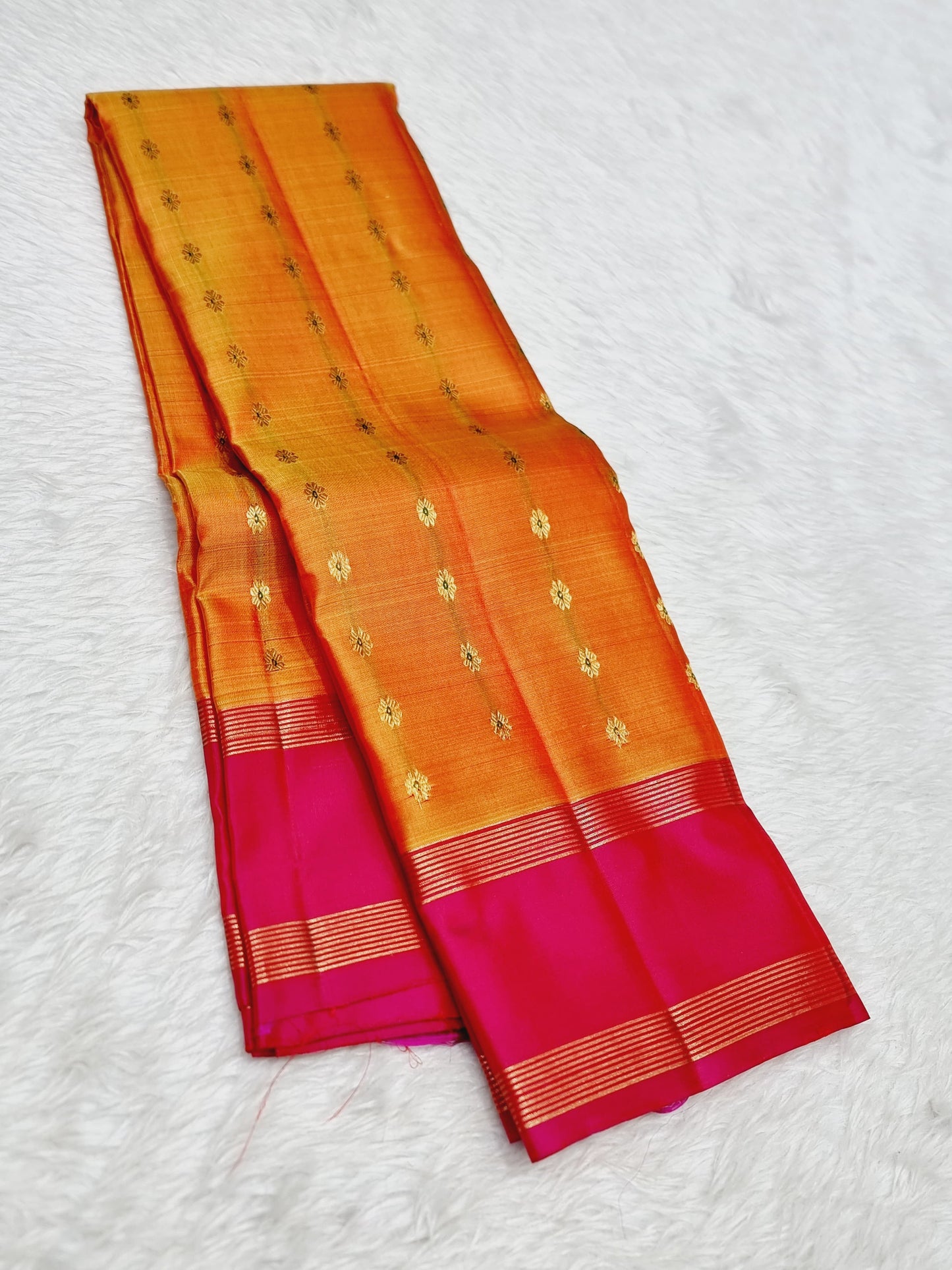 Product Image - Premium Kanchipuram Silk Saree with Meenakari Work - Festive Wear