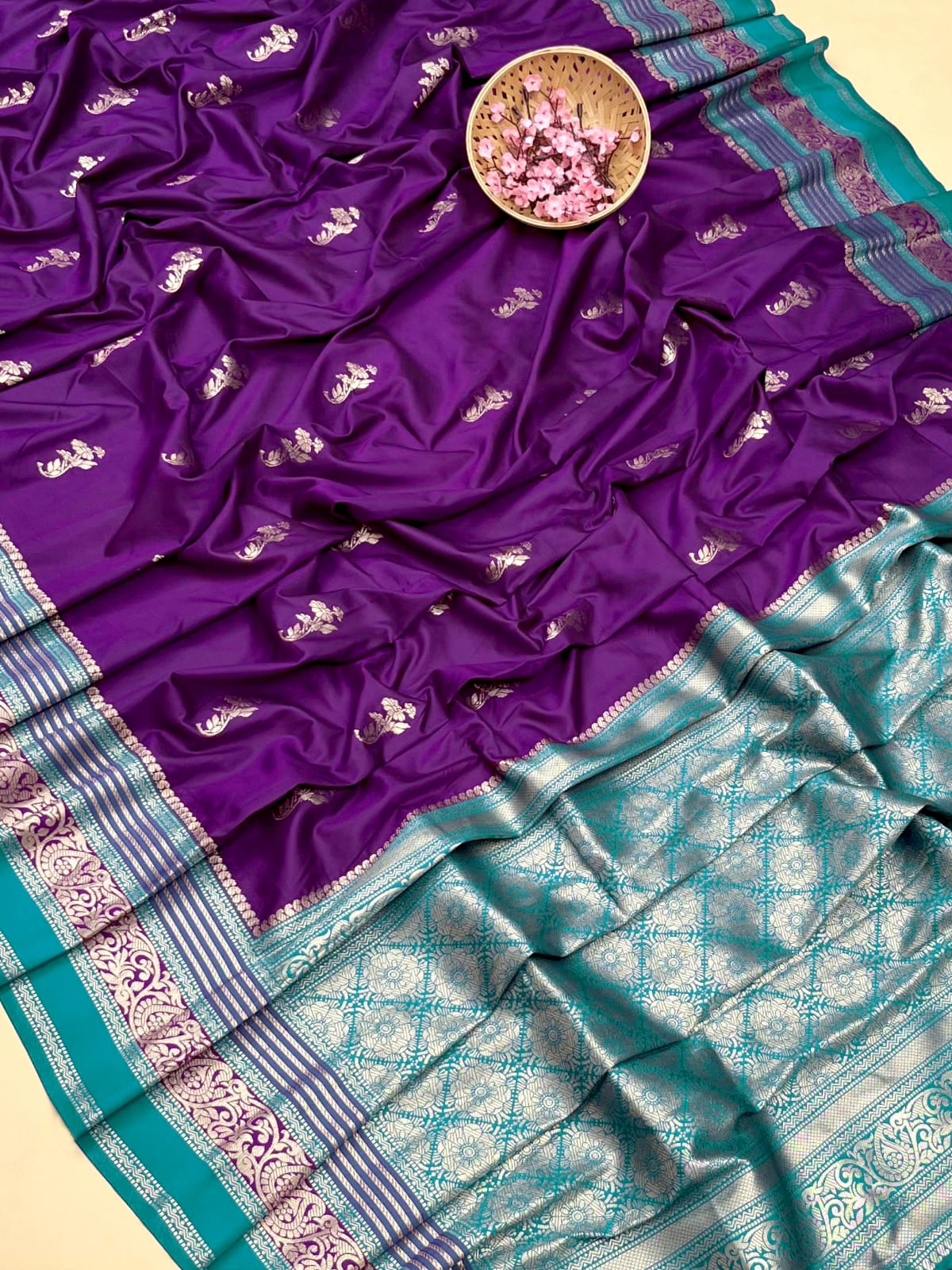 Product Image - Premium Soft Kanchipuram Saree | Georgette Fabric | Designer Wedding Saree