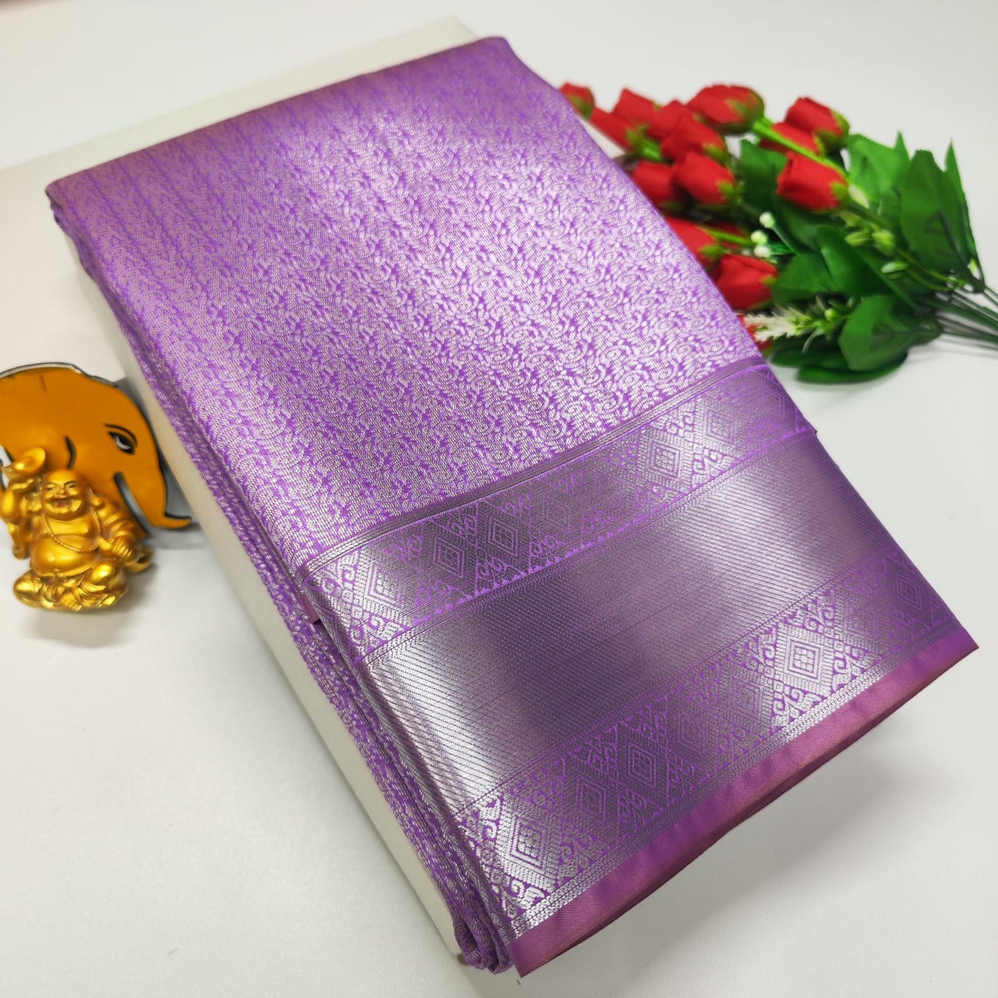 Product Image - Exclusive Bridal Saree Collection - Georgette Fabric, Kanchipuram Pattern, Festive Wear