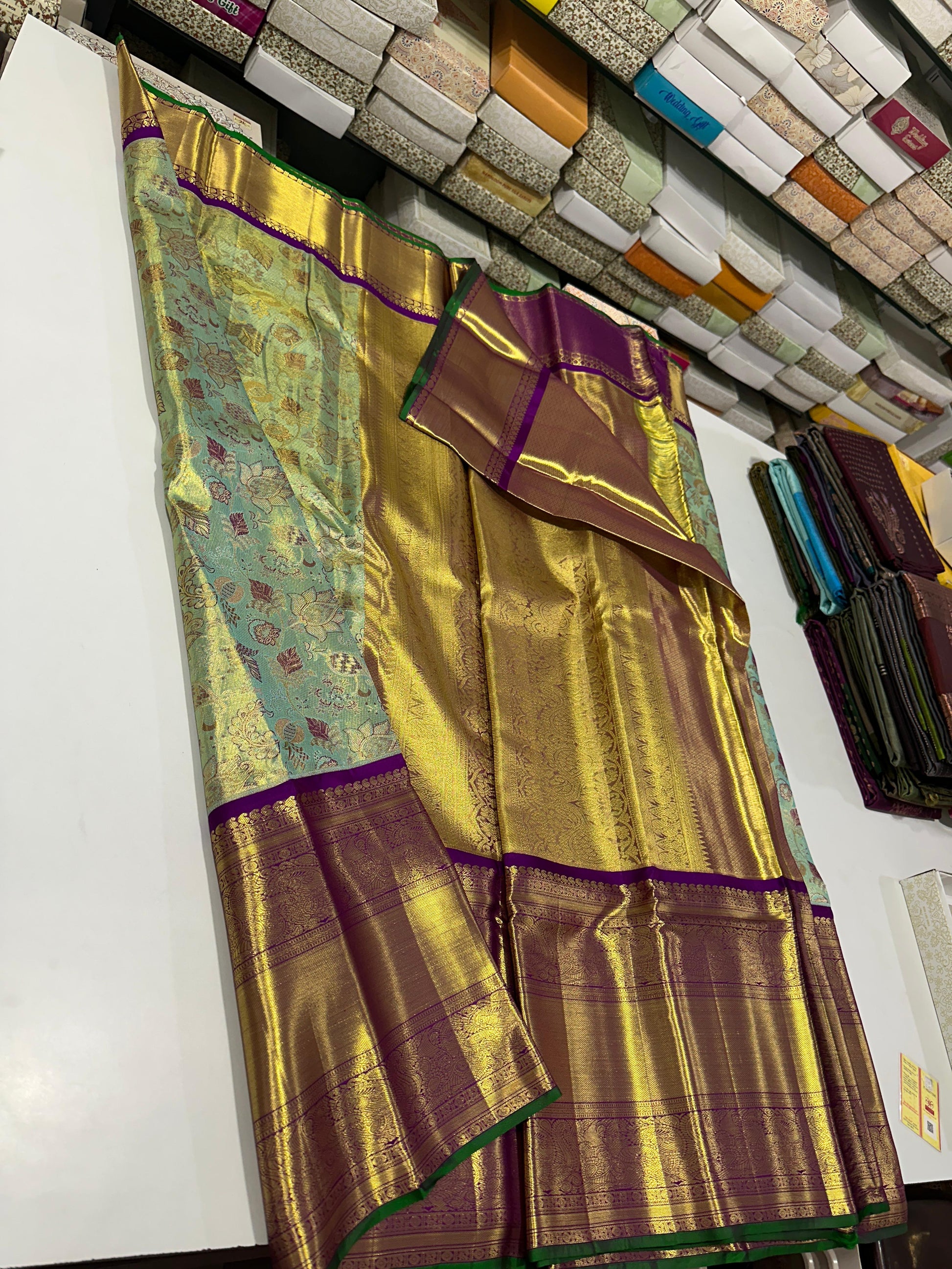 Product Image - Exquisite Handloom Tissue Silk Sarees - Perfect for Festive Wear and Wedding Outfits