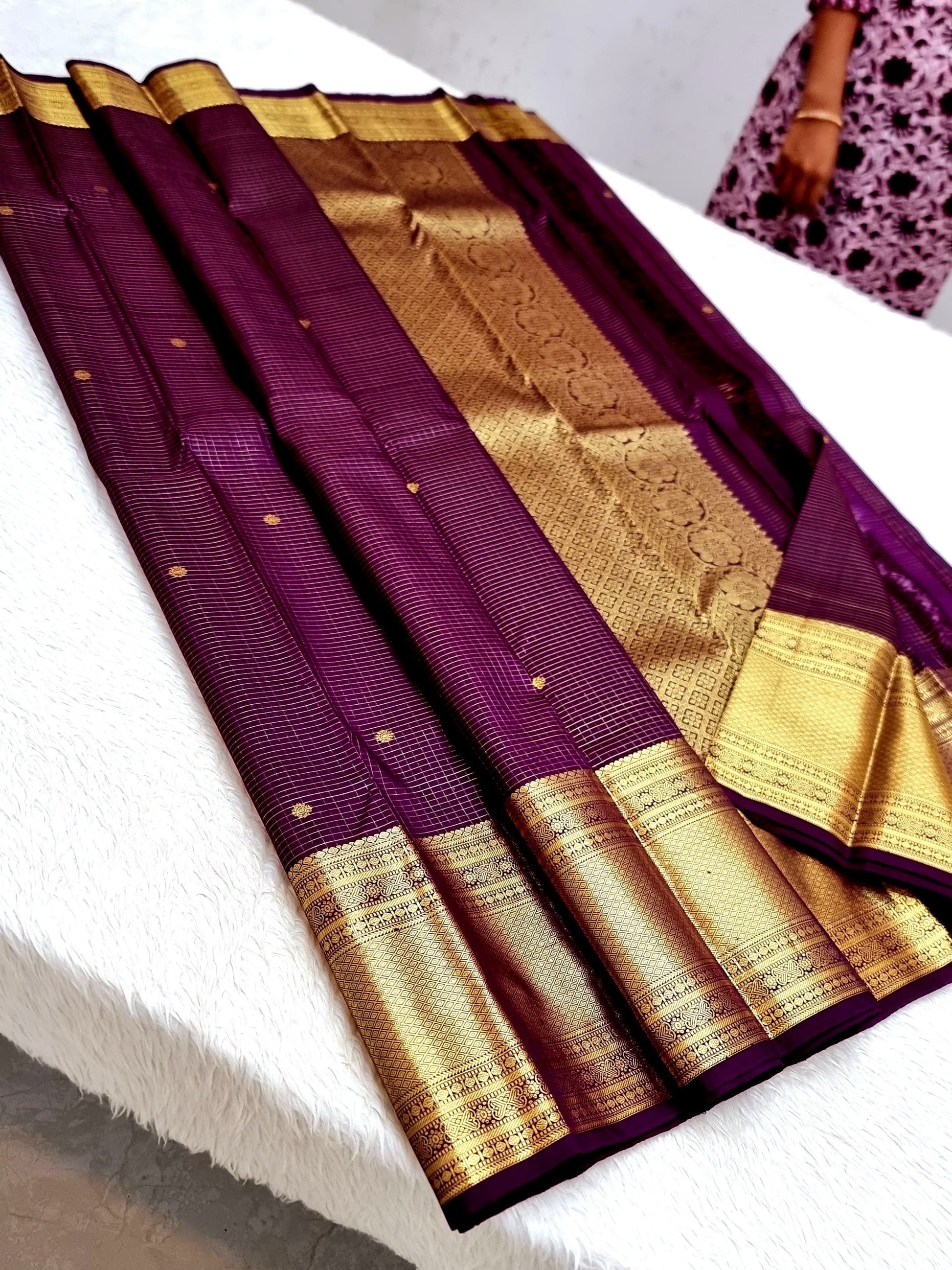 Product Image - Designer Kanchipuram Vairaoosi Silk Saree – Pure Handwoven Elegance