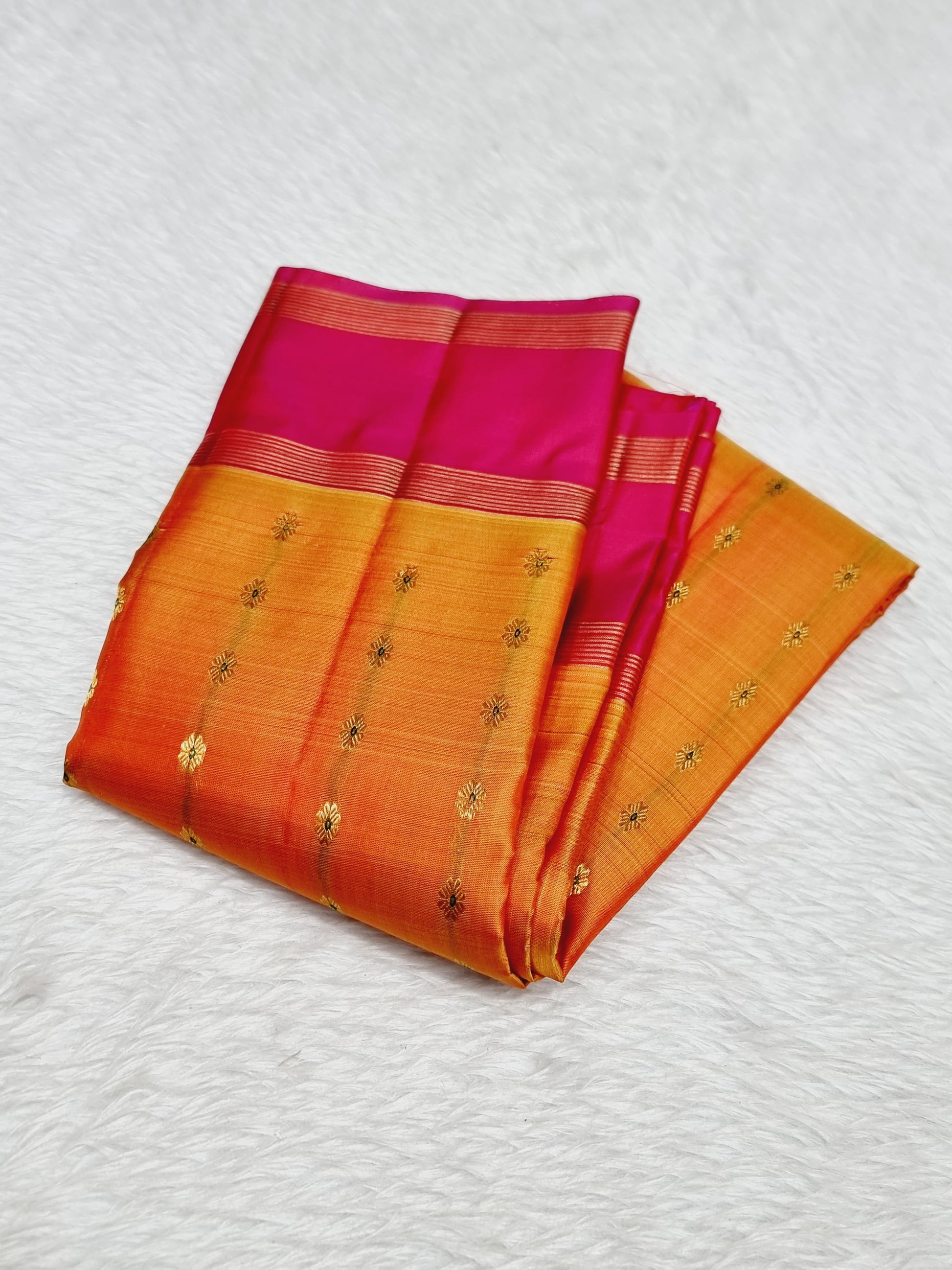 Product Image - Premium Kanchipuram Silk Saree with Meenakari Work - Festive Wear