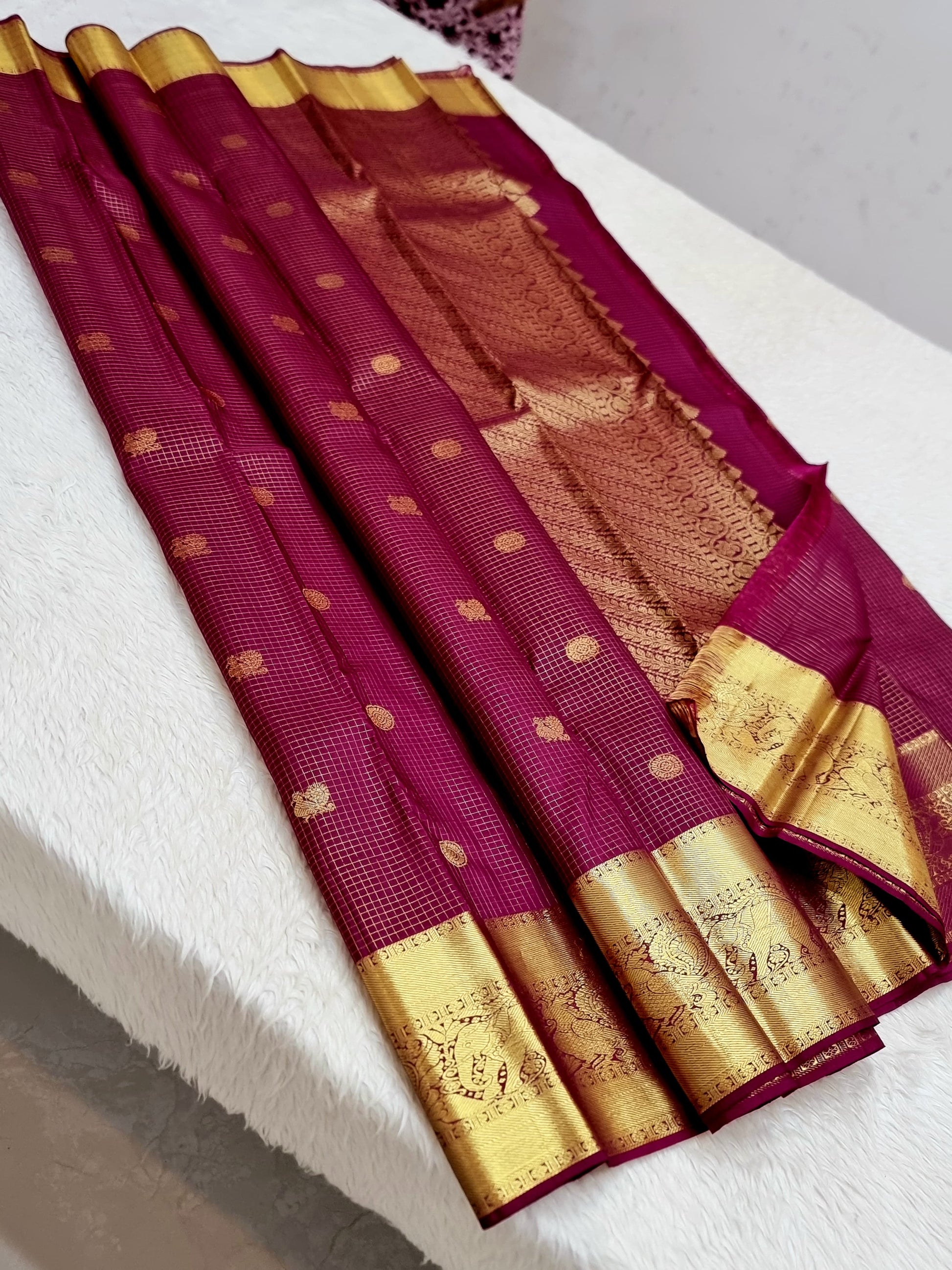 Product Image - Designer Kanchipuram Vairaoosi Silk Saree – Pure Handwoven Elegance