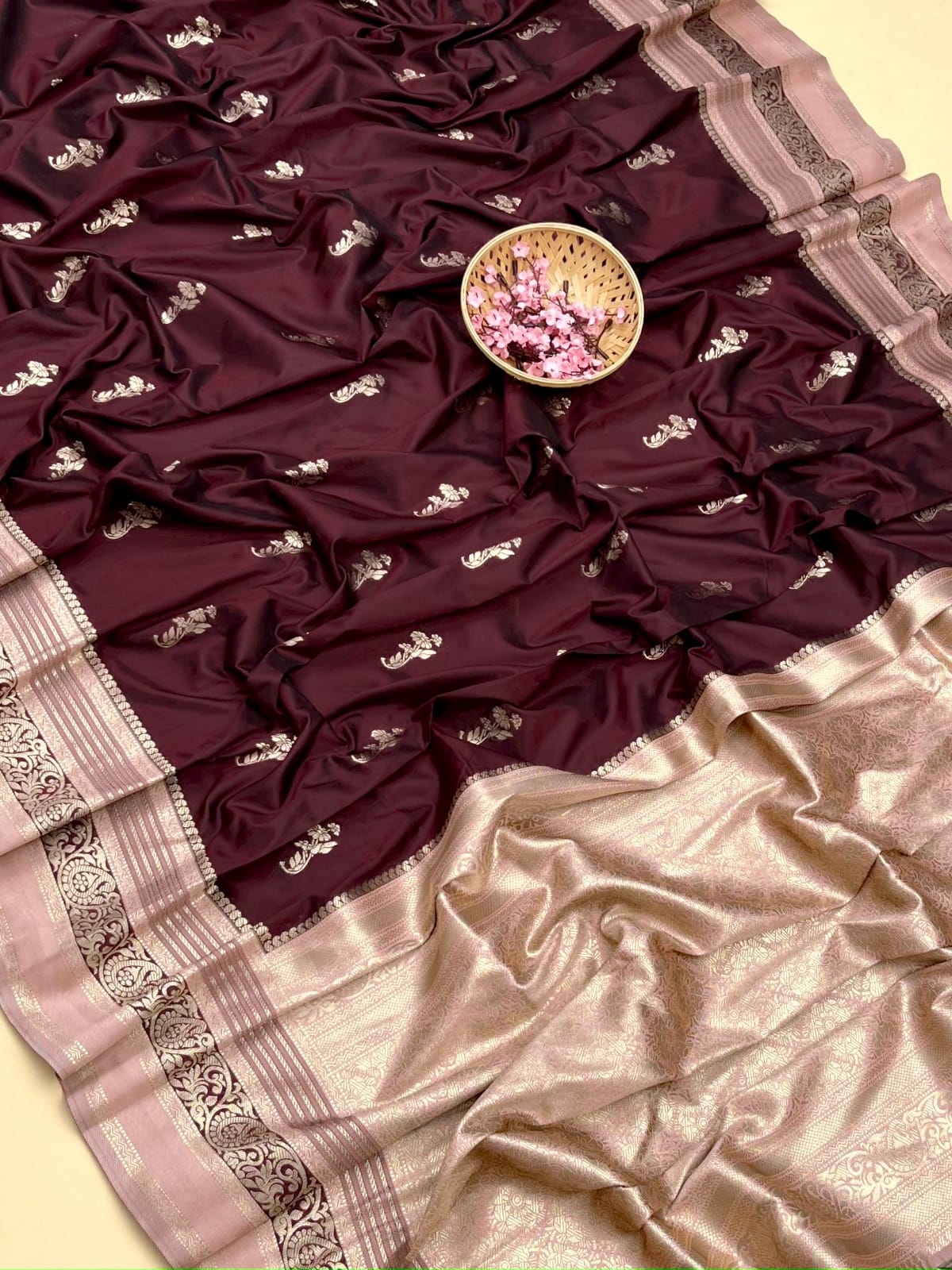 Product Image - Premium Soft Kanchipuram Saree | Georgette Fabric | Designer Wedding Saree