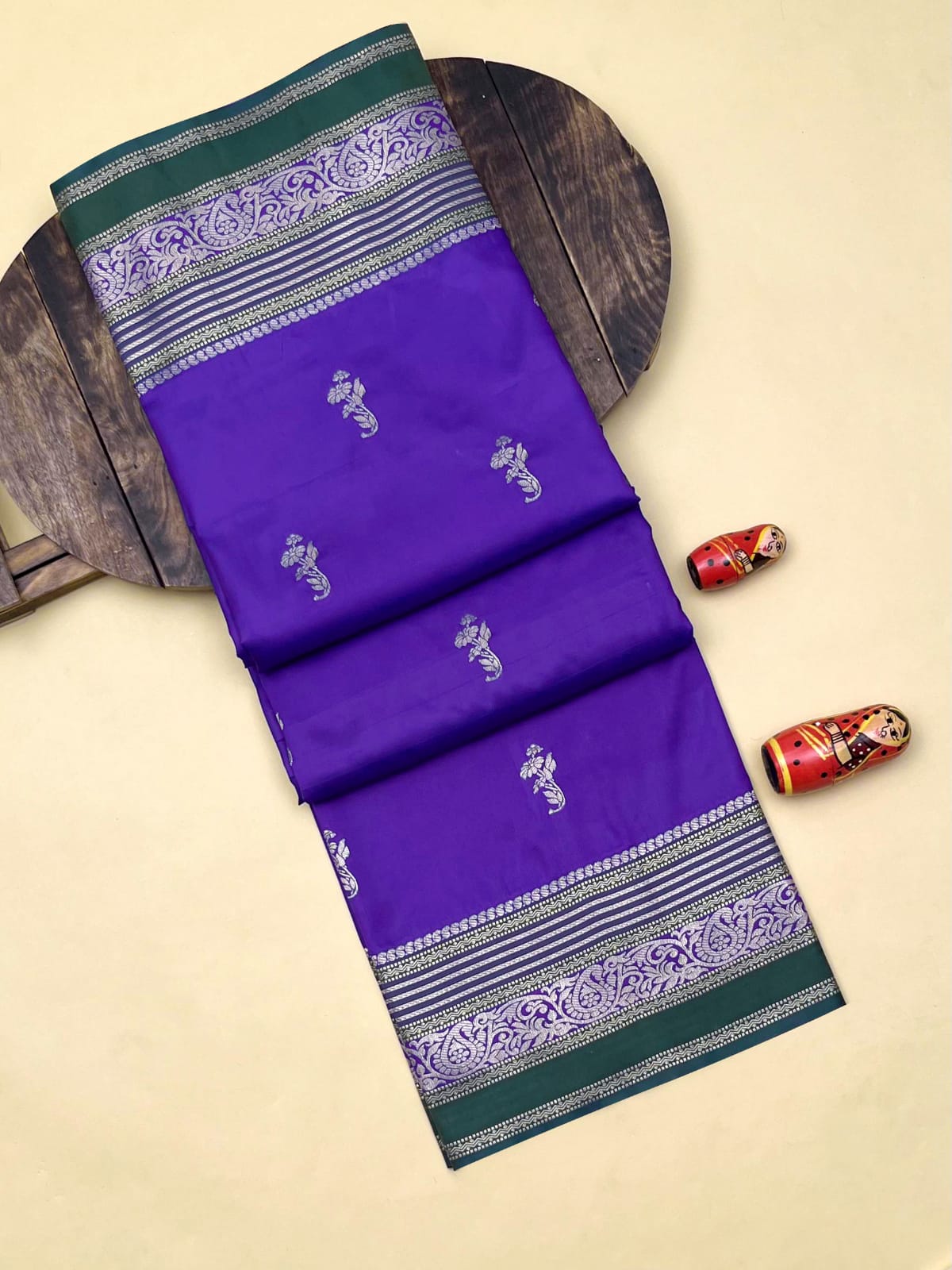 Product Image - Premium Soft Kanchipuram Saree | Georgette Fabric | Designer Wedding Saree