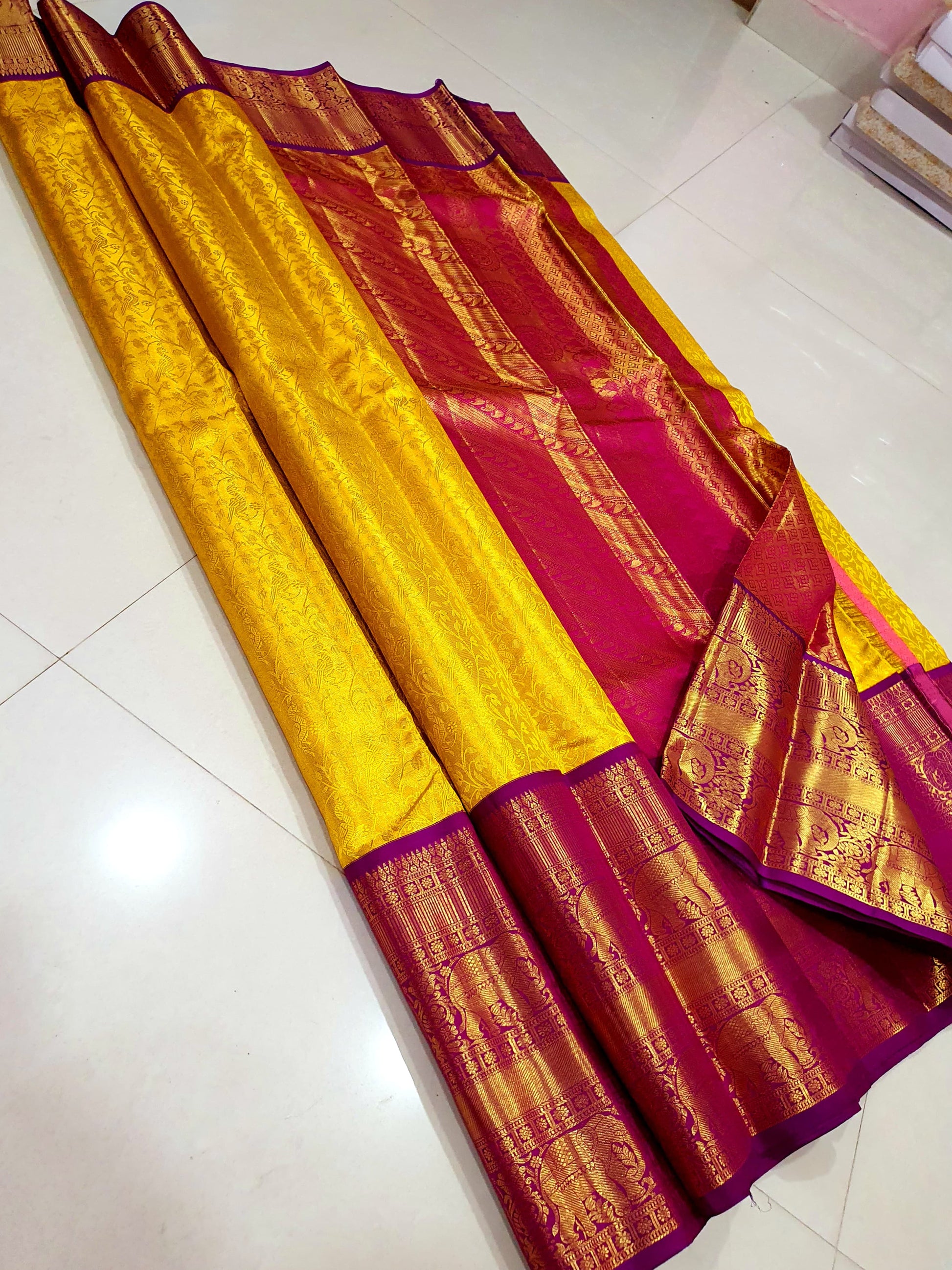 Product Image - Elegant Designer Kanchipuram Silk Saree - Wedding Collection