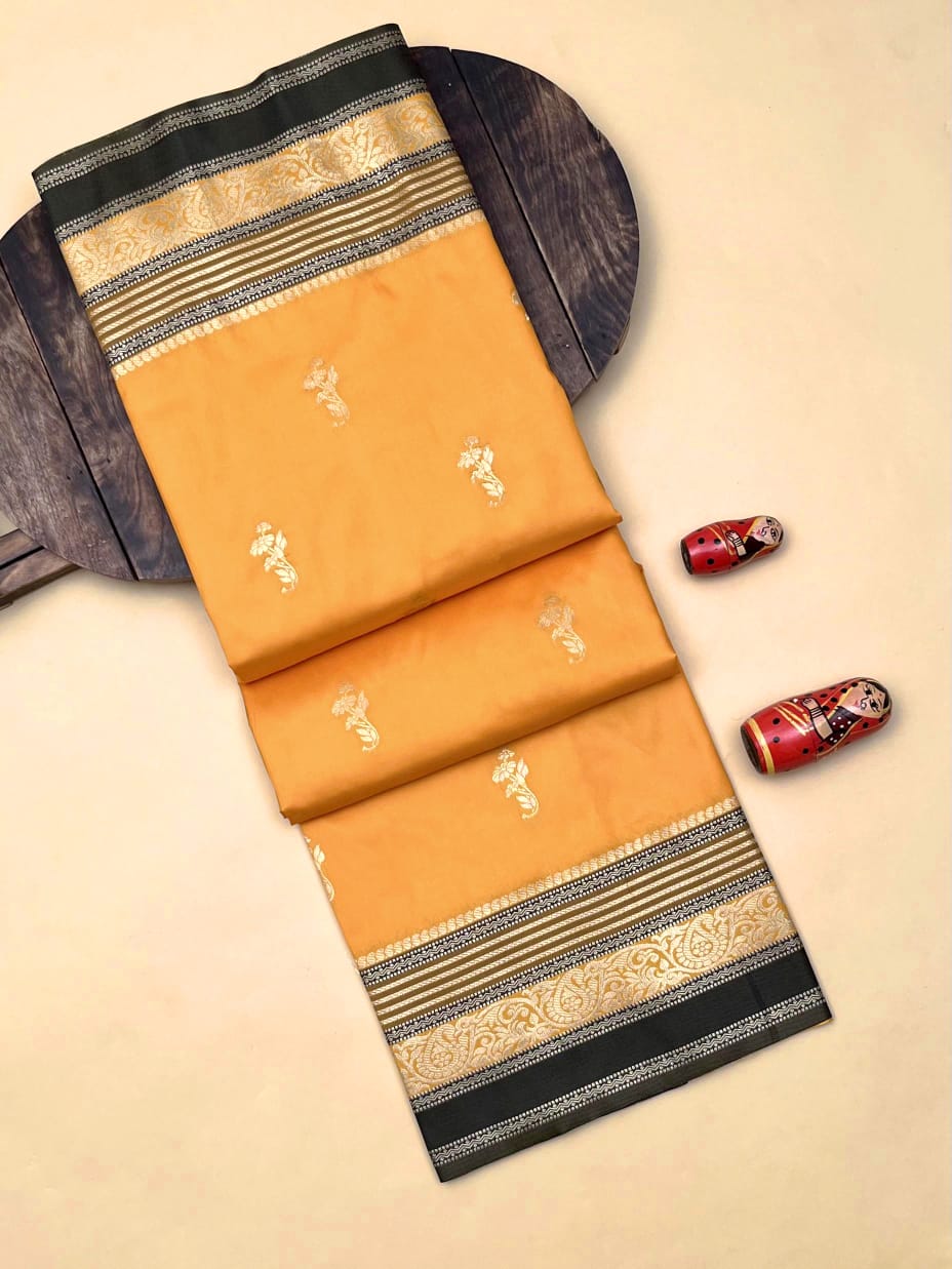 Product Image - Premium Soft Kanchipuram Saree | Georgette Fabric | Designer Wedding Saree