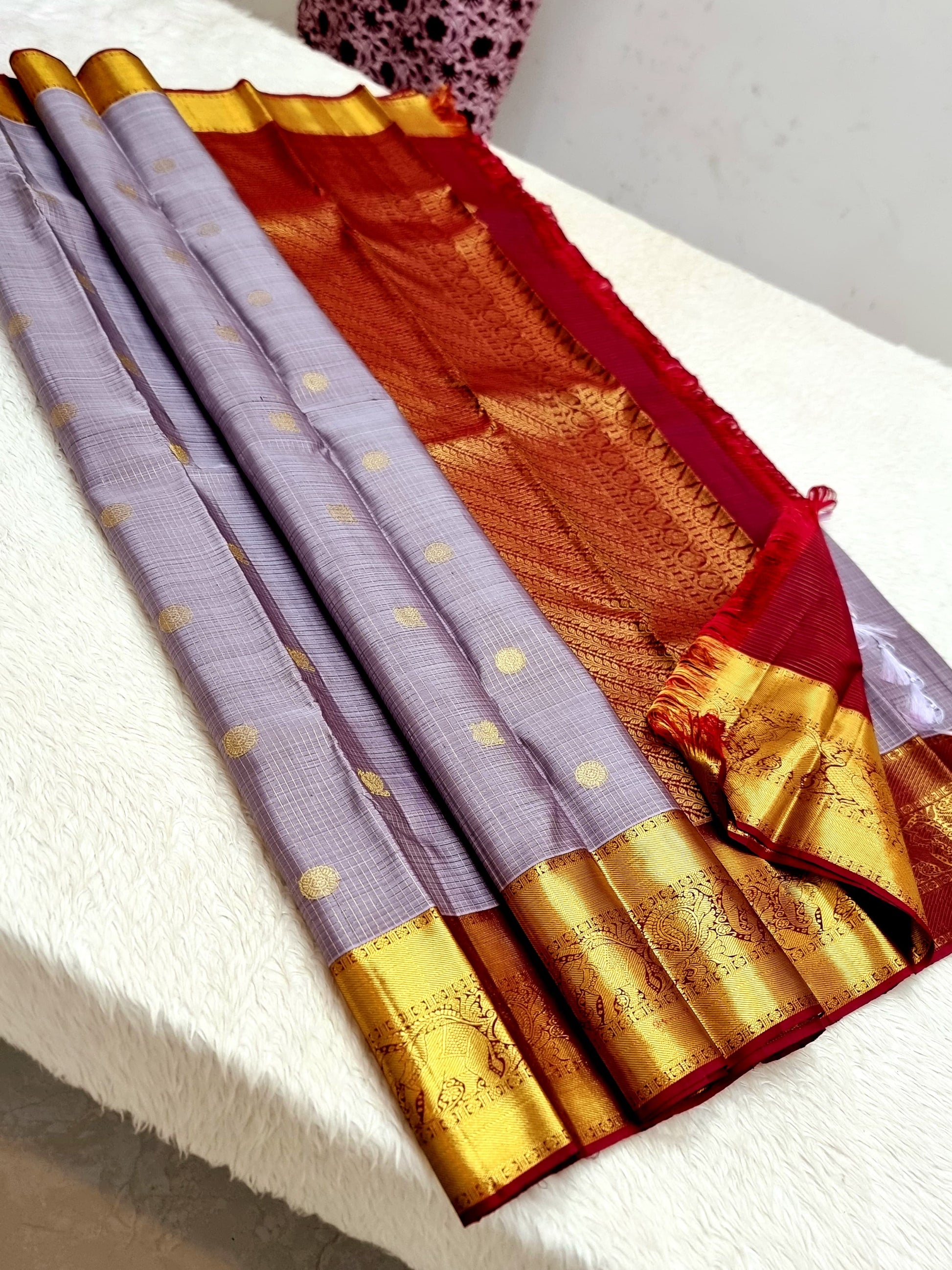 Product Image - Designer Kanchipuram Vairaoosi Silk Saree – Pure Handwoven Elegance