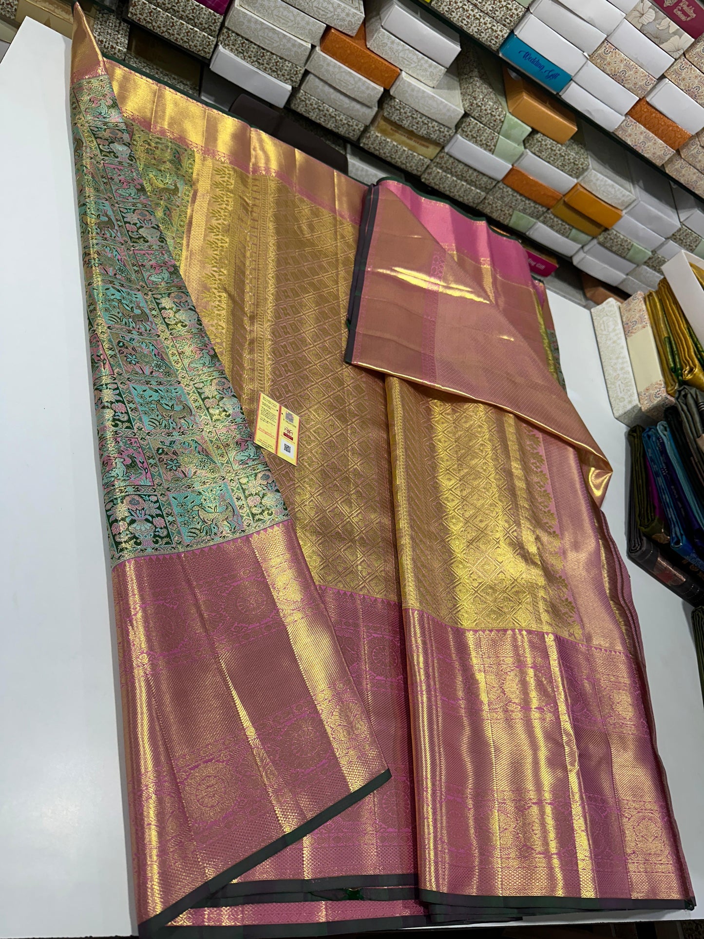 Product Image - Exquisite Handloom Tissue Silk Sarees - Perfect for Festive Wear and Wedding Outfits