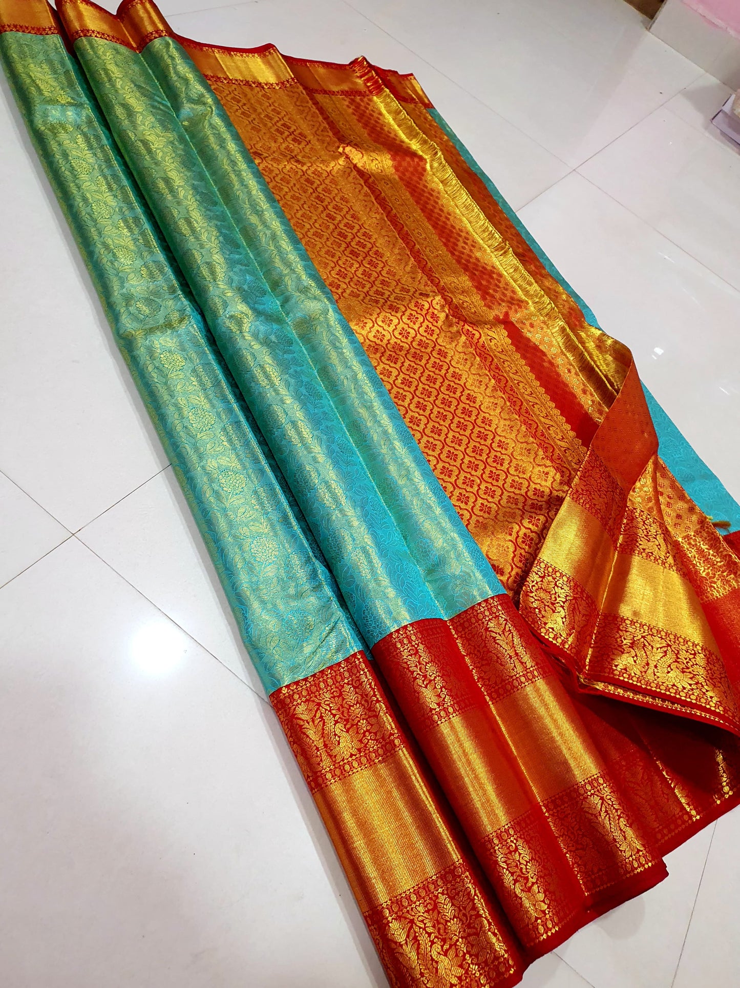 Product Image - Elegant Designer Kanchipuram Silk Saree - Wedding Collection