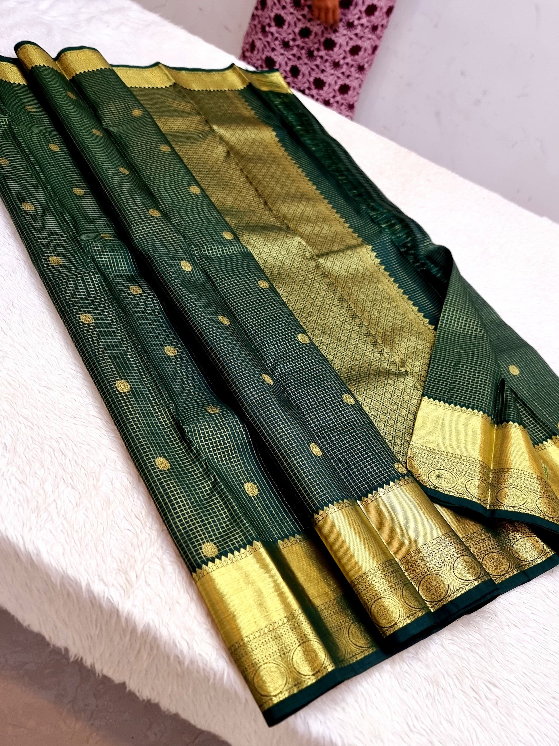 Product Image - Designer Kanchipuram Vairaoosi Silk Saree – Pure Handwoven Elegance